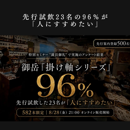 【完売御礼】2本以上送料無料プラン【御岳 掛け軸シリーズ 2021-2026】ソレラ シェリーバット by The Plinius